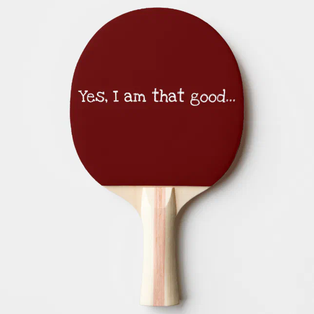 Raquete De Ping Pong Pai Com A Legenda Do Pino Vermelho Engraçado