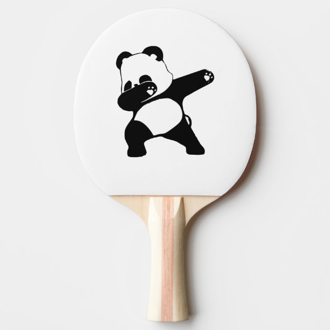 Raquete De Ping Pong Panda Dabbing, Panda Divertido dab (Frente)