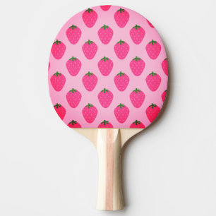 Raquete De Ping Pong pântano pingue-pongue de morango rosa