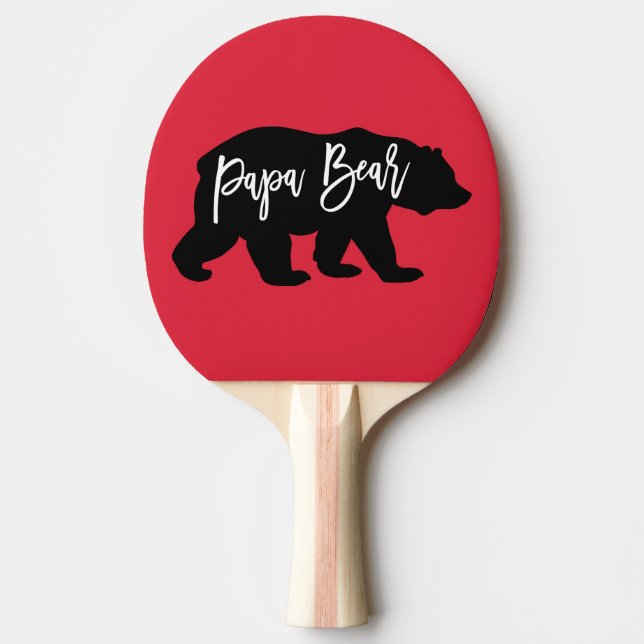 Raquete De Ping Pong Papa Urso Legal Pai (Frente)