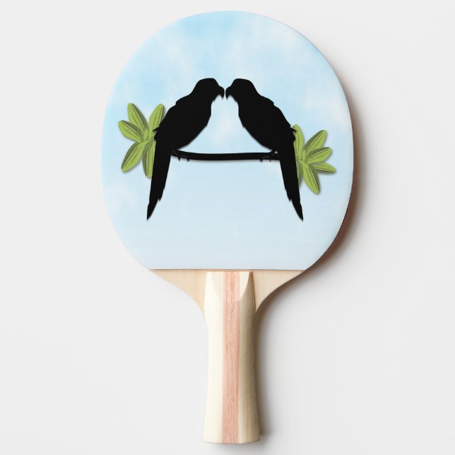 Raquete De Ping Pong Papagaio Amor (Frente)