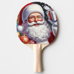 Raquete De Ping Pong Papais noeis clássicos com & ornamentos atuais