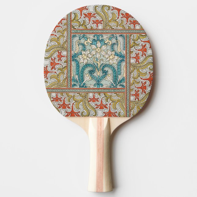 Raquete De Ping Pong Papel de parede para flores Daffodil chintz art no (Frente)