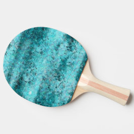 Raquete De Ping Pong Papel néon azul amassado