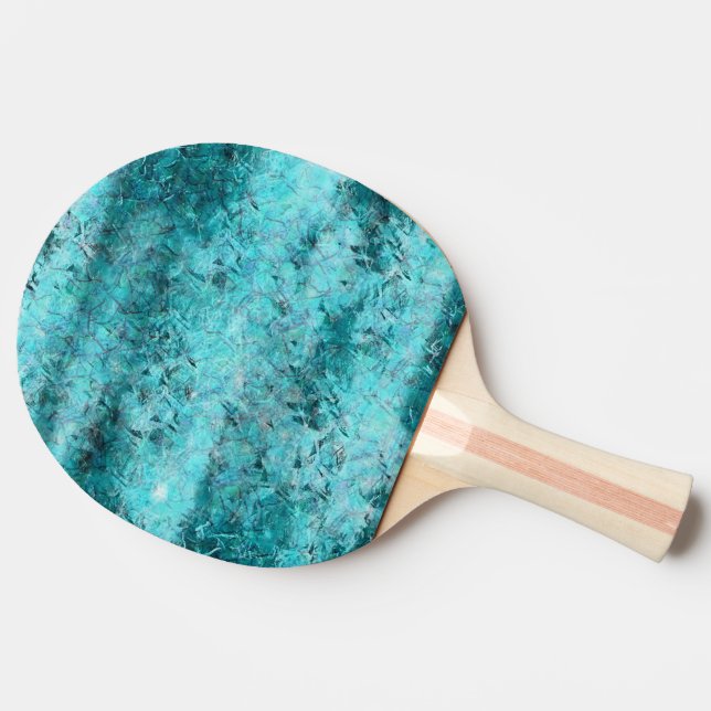 Raquete De Ping Pong Papel néon azul amassado (Lateral)