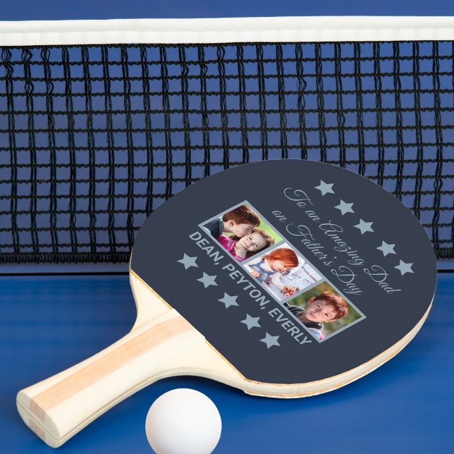 Raquete De Ping Pong Para um Pai incrível na foto do dia do pai (Criador carregado)