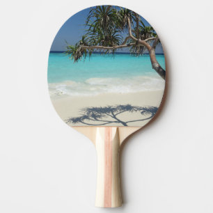 Raquete De Ping Pong Paraíso Sunny Tropical Beach Ocean