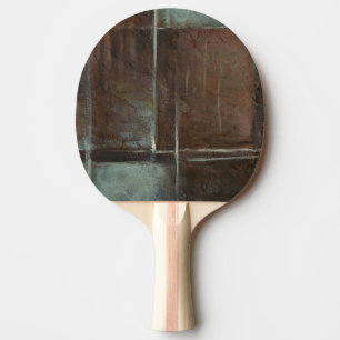 Raquete De Ping Pong Parede de de tijolos de Cinza