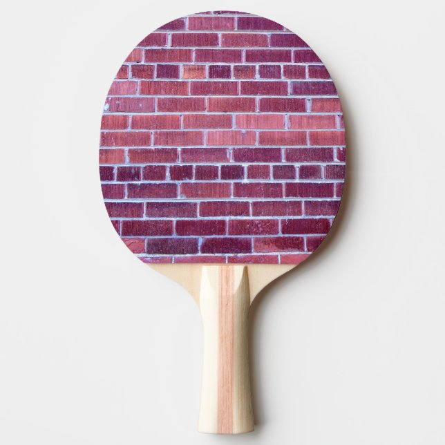 Raquete De Ping Pong Parede de tijolo Avermelhado-Acastanhada (Frente)