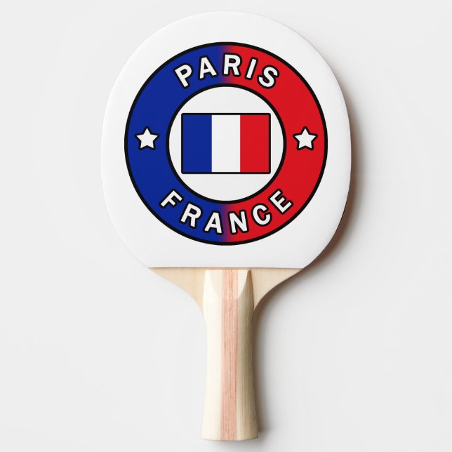 Raquete De Ping Pong Paris França (Frente)