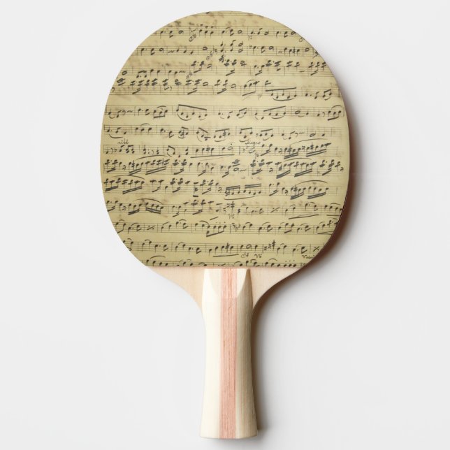 Raquete De Ping Pong Partituras Antigas (Verso)