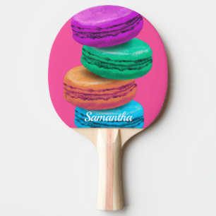 Raquete De Ping Pong Pás de pingue-pongue, doces de macarrão-rosa, pe