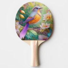 Pássaro Fantasia Laranja Torrado de lavanda