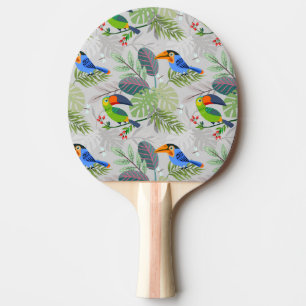 Raquete De Ping Pong Pássaro tucano bonito, padrão de todas as aves, aq