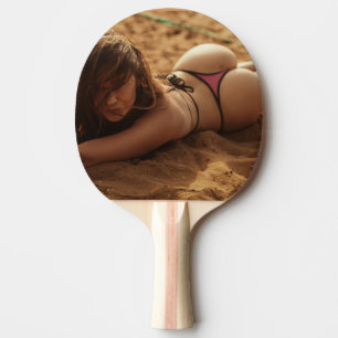 RAQUETE DE PING PONG PASTA DE PONG PONG DE BUMBUM DE BARRAGEM DA GAROTA