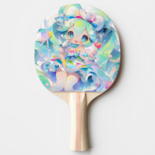 Raquete De Ping Pong Pastel Magical Idol Girl Chibi