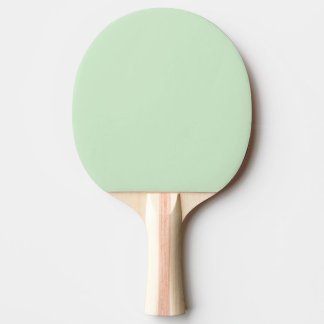 Raquete De Ping Pong Pastel Pistachio - Cor Sólida | Clássico | Elegant (Frente)