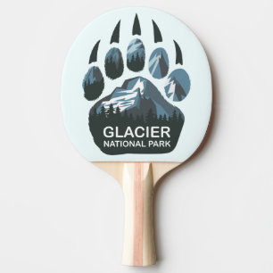 Raquete De Ping Pong Pata do Urso do Parque Nacional Glaciar