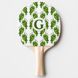 Raquete De Ping Pong Patilha de Pino das Uvas Verdes