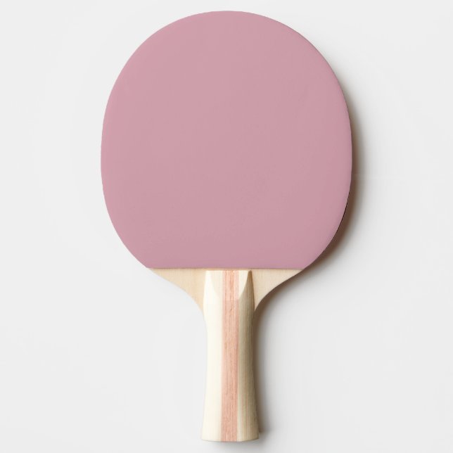 Raquete De Ping Pong Patilho Pino Pino Sólido, Rosa Plástico (Frente)