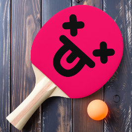 Raquete De Ping Pong Patilho Pong Rosa Rosa Rosa Rosa Ping Pino Atingid