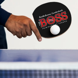 Raquete De Ping Pong Patriótico “O Chefe” Trinidad e Tobago