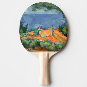 Raquete De Ping Pong Paul Cezanne - Estaque com Telhados Vermelhos