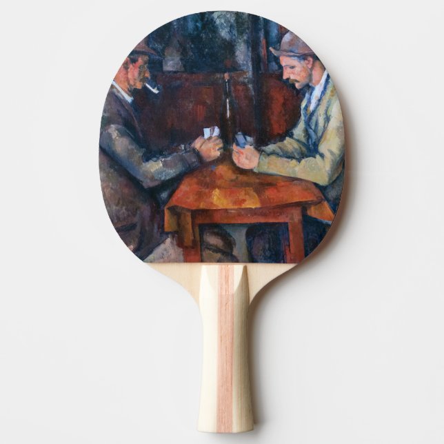 Raquete De Ping Pong Paul Cezanne - Os Jogadores De Cartão (Frente)