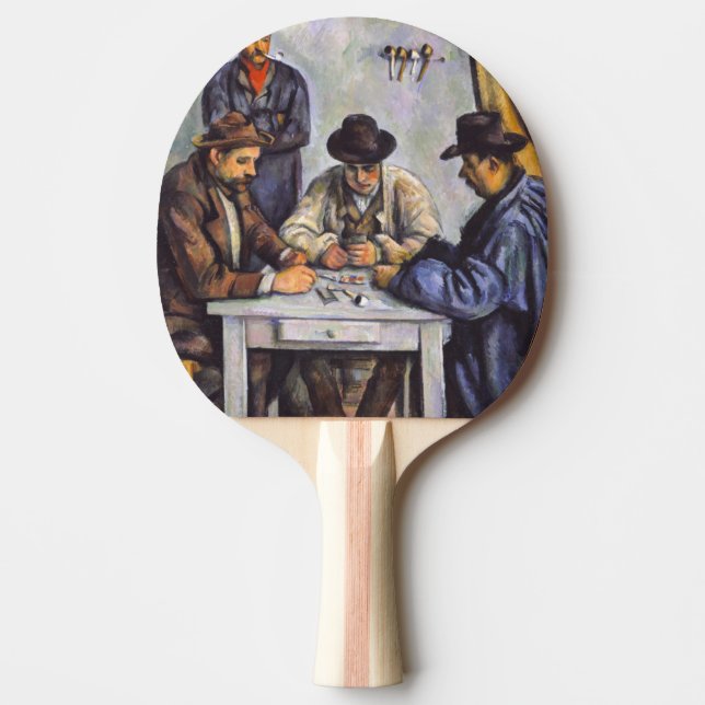 Raquete De Ping Pong Paul Cezanne - Os Jogadores De Cartão (Frente)