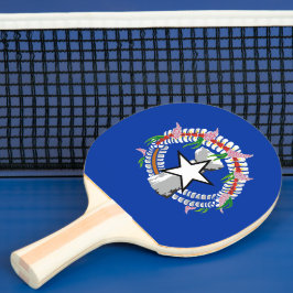 Raquete De Ping Pong pavilhão das Ilhas Mariana norte