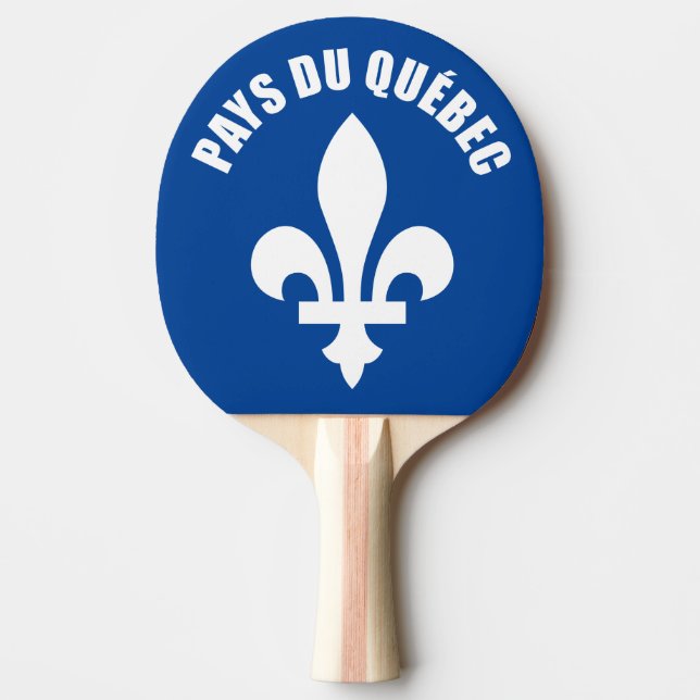 Raquete De Ping Pong Pays du Québec (Frente)