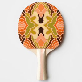 Raquete De Ping Pong Peach Fuzz Boho Chique Geométrico