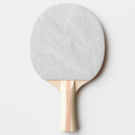 Raquete De Ping Pong Pedra de Mármore Branco Simples