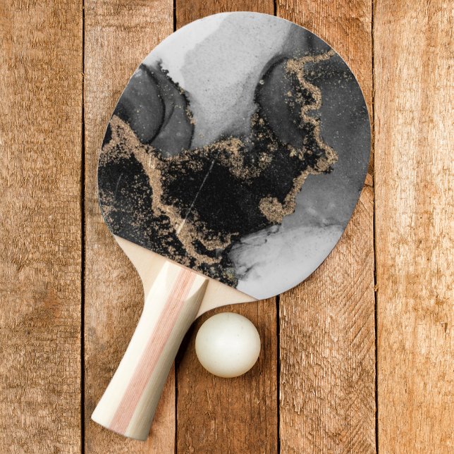 Raquete De Ping Pong Pedra de Mármore Prata e Ouro (Criador carregado)