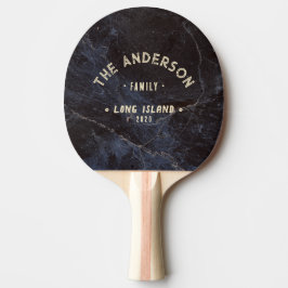 Raquete De Ping Pong Pedra Escura Modesta Antiga Nome de Família à Beir