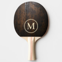 Raquete De Ping Pong Pedra Escura para Bloco de Corte Monograma