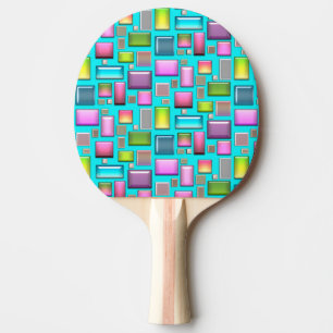 Raquete De Ping Pong Pedras preciosos e mãe de pérolas