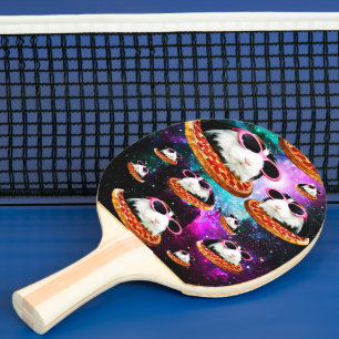 Raquete De Ping Pong Peixe-cobaia espacial engraçado