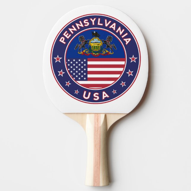 Raquete De Ping Pong Pensilvânia (Frente)