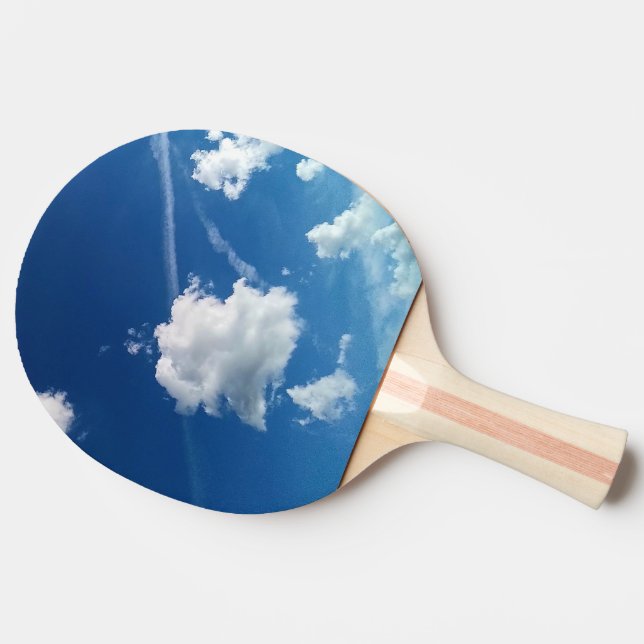 Raquete De Ping Pong Pequenas nuvens, na luz (Lateral)