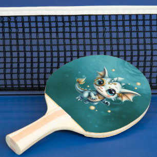 Raquete De Ping Pong Pequeno Dragão a Vapor – Engenheiro de Caos Profis