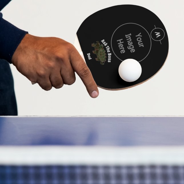 Raquete De Ping Pong Pergunte ao Alligador do Pai Chefe Encaixando o Go (Insitu)