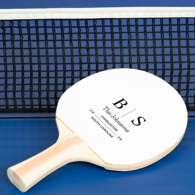 Raquete de Ping Pong Personalizada com Monograma d (Insitu)