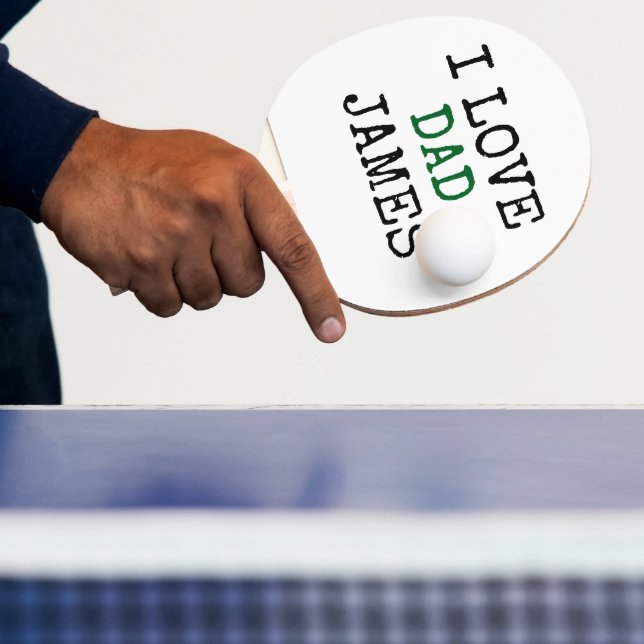 Raquete de Ping Pong Personalizada com o nome do P (Insitu)