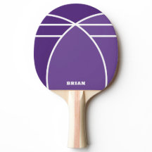 Raquete de Ping Pong Personalizada Lavanda com Nom