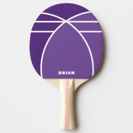 Raquete de Ping Pong Personalizada Lavanda com Nom