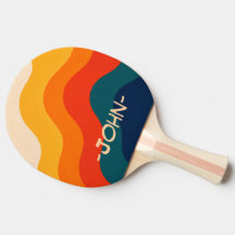 Raquete de Ping Pong Personalizada Oceano Retro Gr