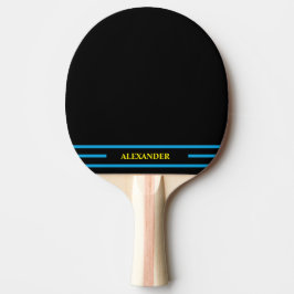 Raquete de Ping Pong Personalizada Preta