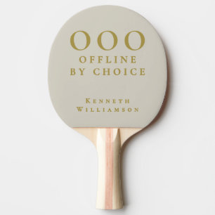 Raquete De Ping Pong Personalizado Divertido Areia Bege Dourado OOO Min