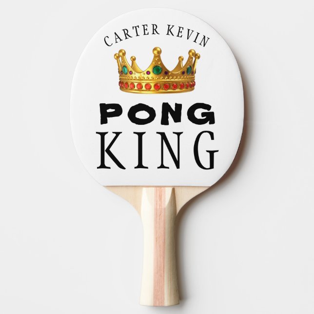 Raquete De Ping Pong Personalizado Editável (Frente)